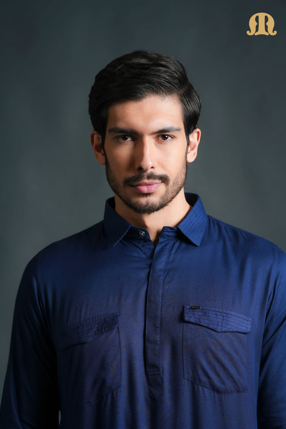 Kikan Blue Pathani Set Men