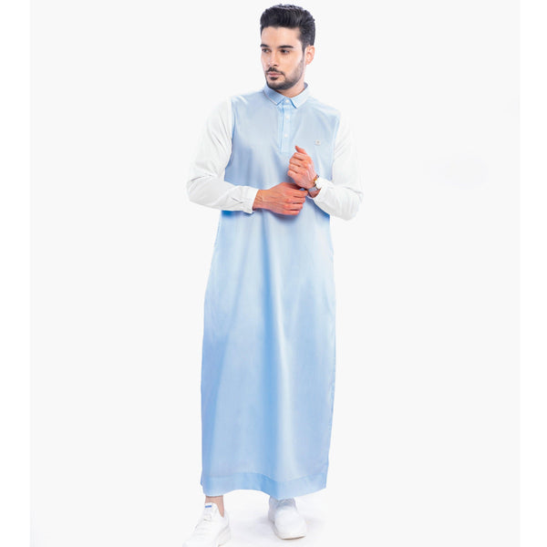 Klug Sky Blue Thobe Men - Mashroo