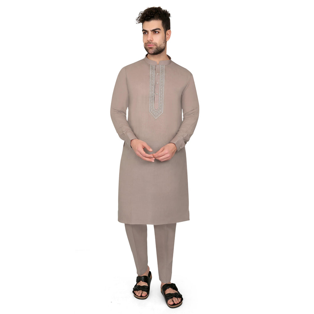 Ahyan Kurta Set Dark Pink