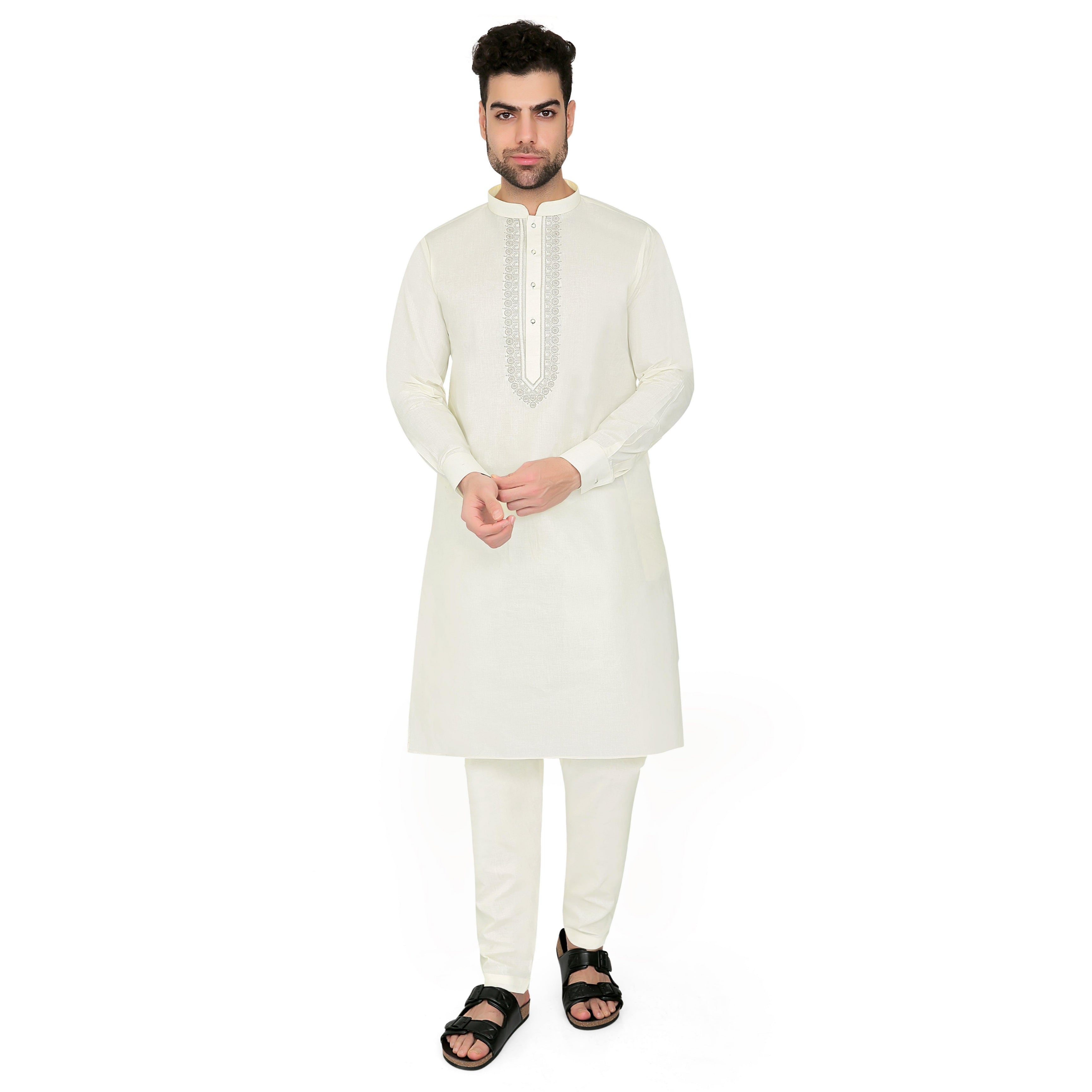 Ahyan Kurta Set Lemon