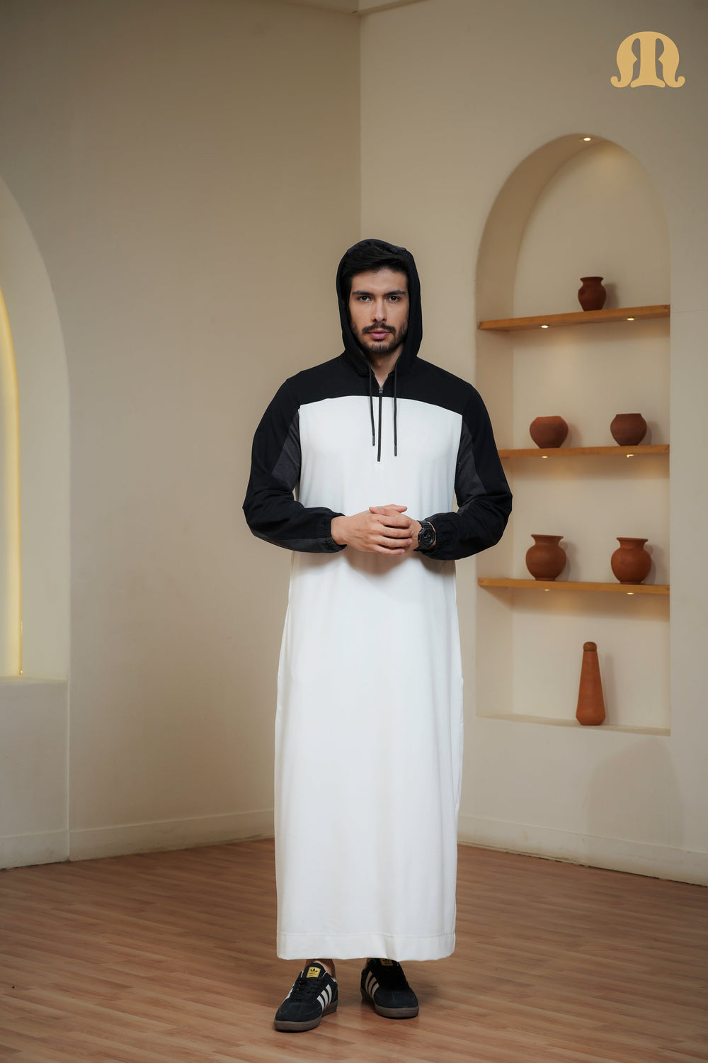 Gymnos Hoody Knitted Thobe Mens