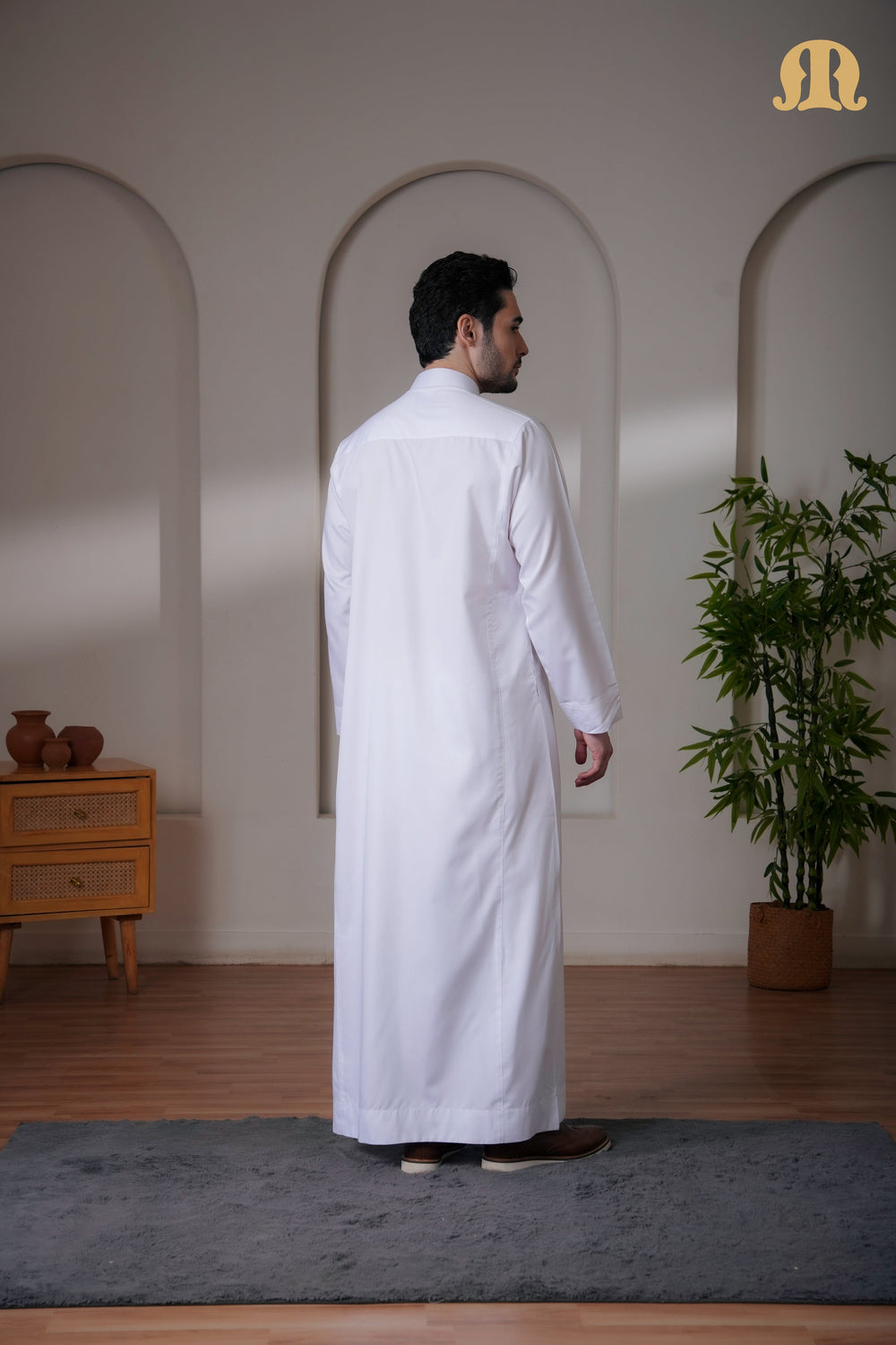 Kurvig Saudi 2.0 White Thobe Mens