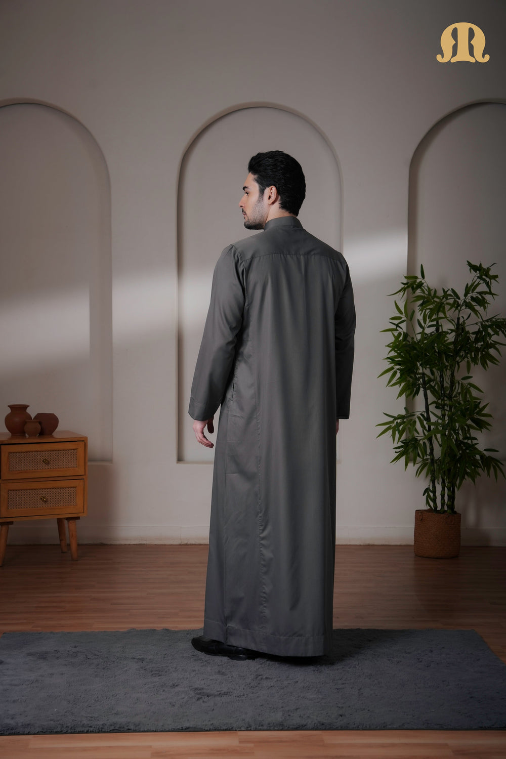 Kurvig Saudi 2.0 Grey Thobe Mens