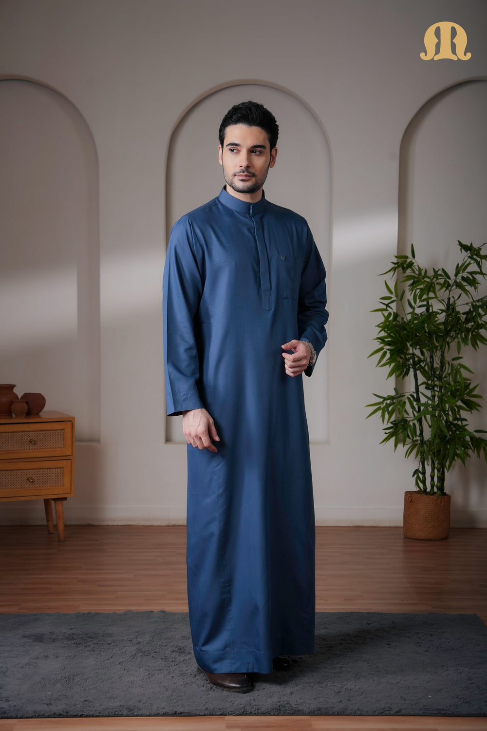 Kurvig Saudi 2.0 Blue Thobe Mens