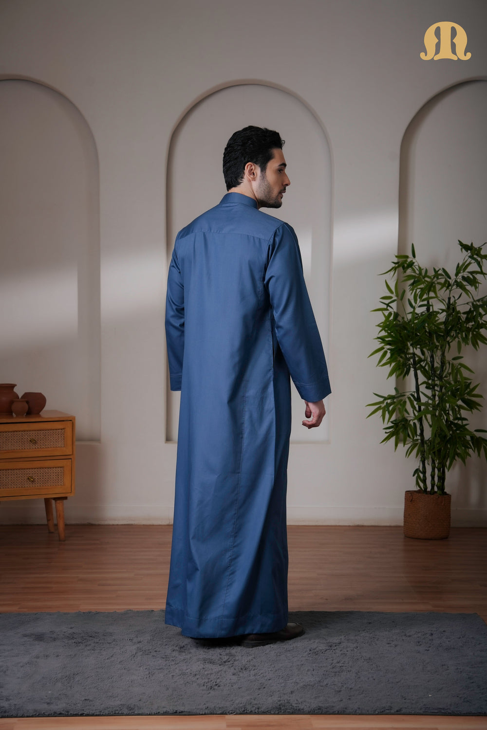 Kurvig Saudi 2.0 Blue Thobe Mens