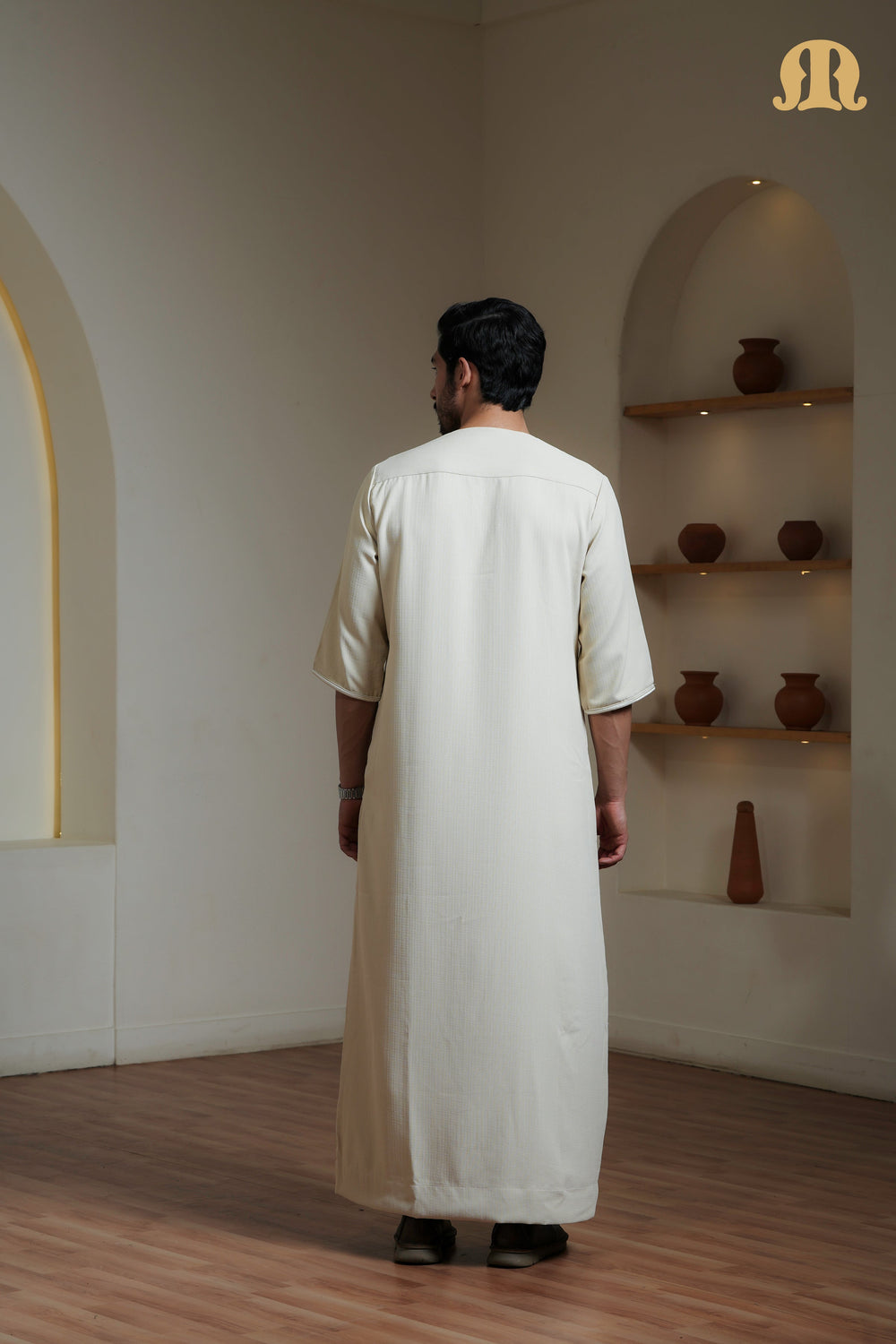 Cream Qalil Moroccan Thobe Mens
