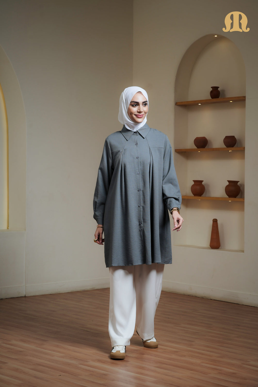 CLEO TUNIC GREY CHT02