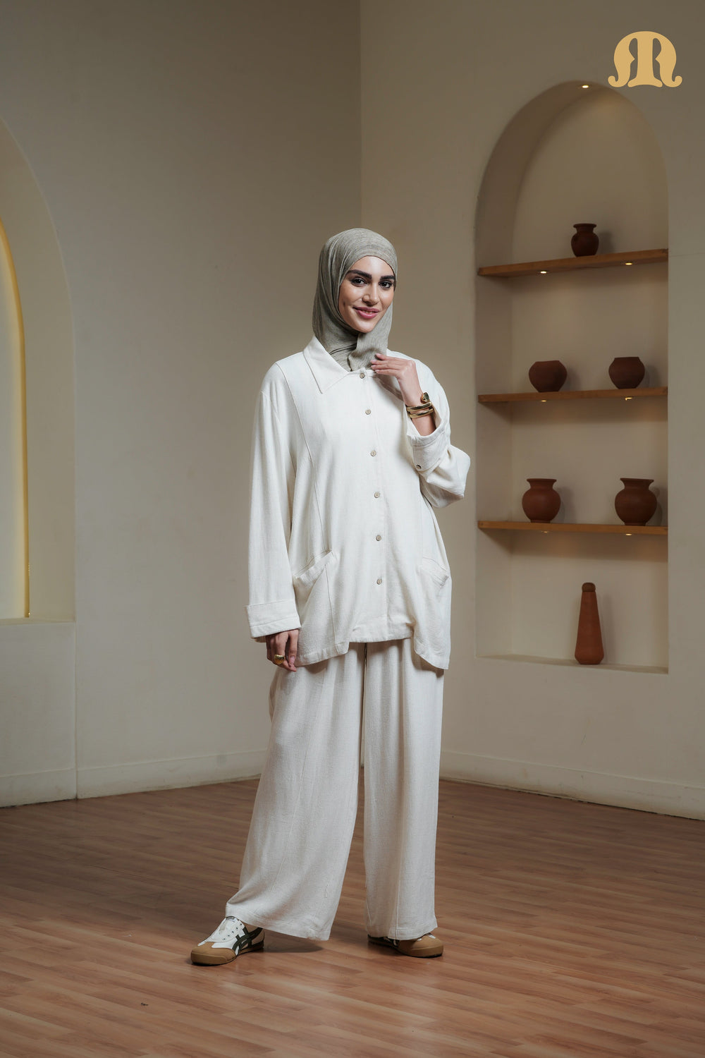 Ereganto Co-ord Set Beige