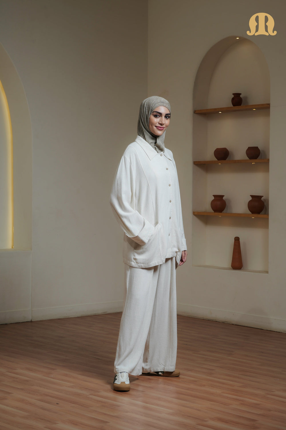 Ereganto Co-ord Set Beige