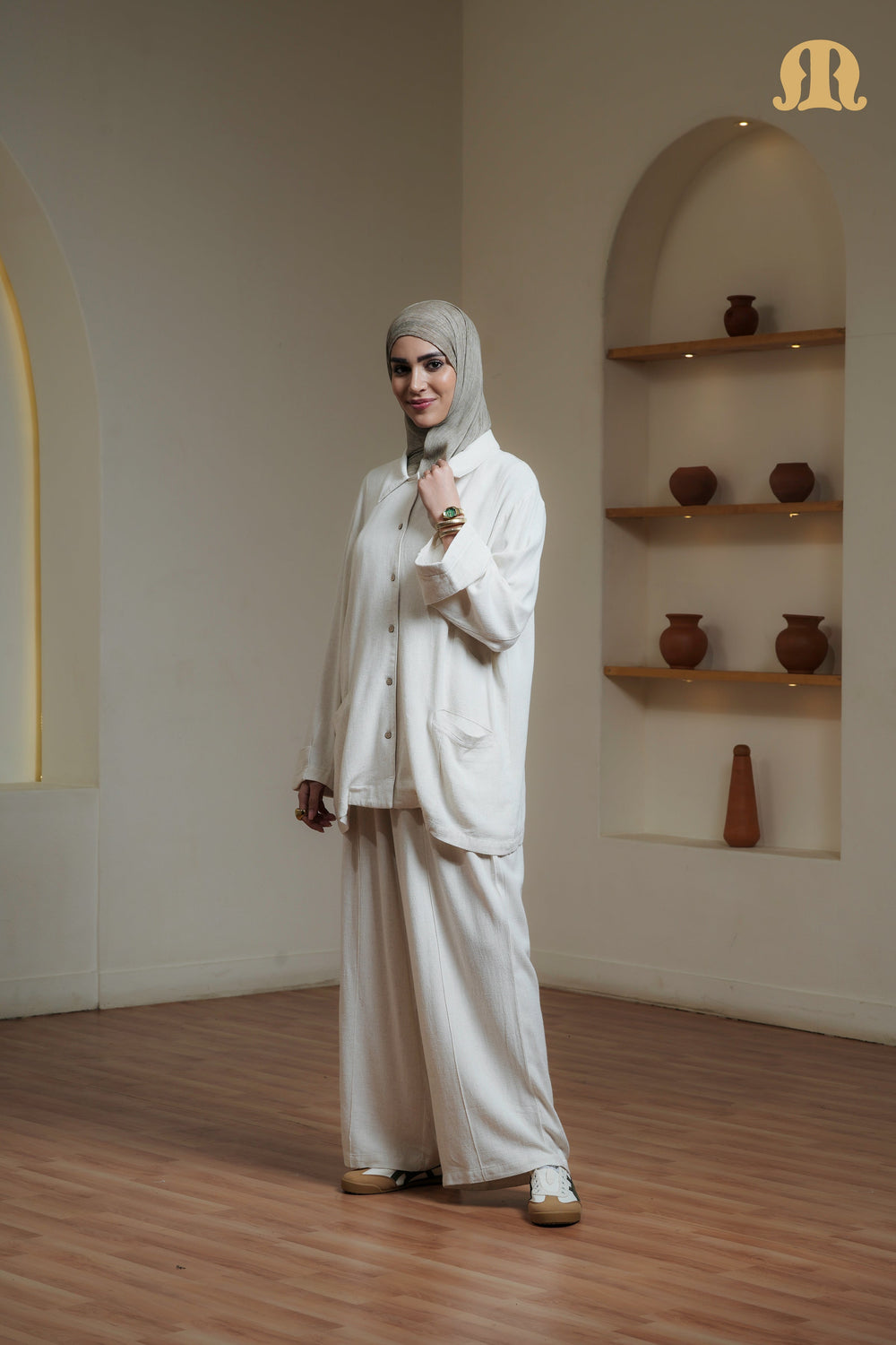 Ereganto Co-ord Set Beige