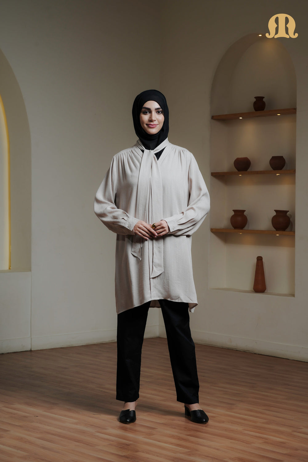 NIVA TUNIC NAVY BEIGE