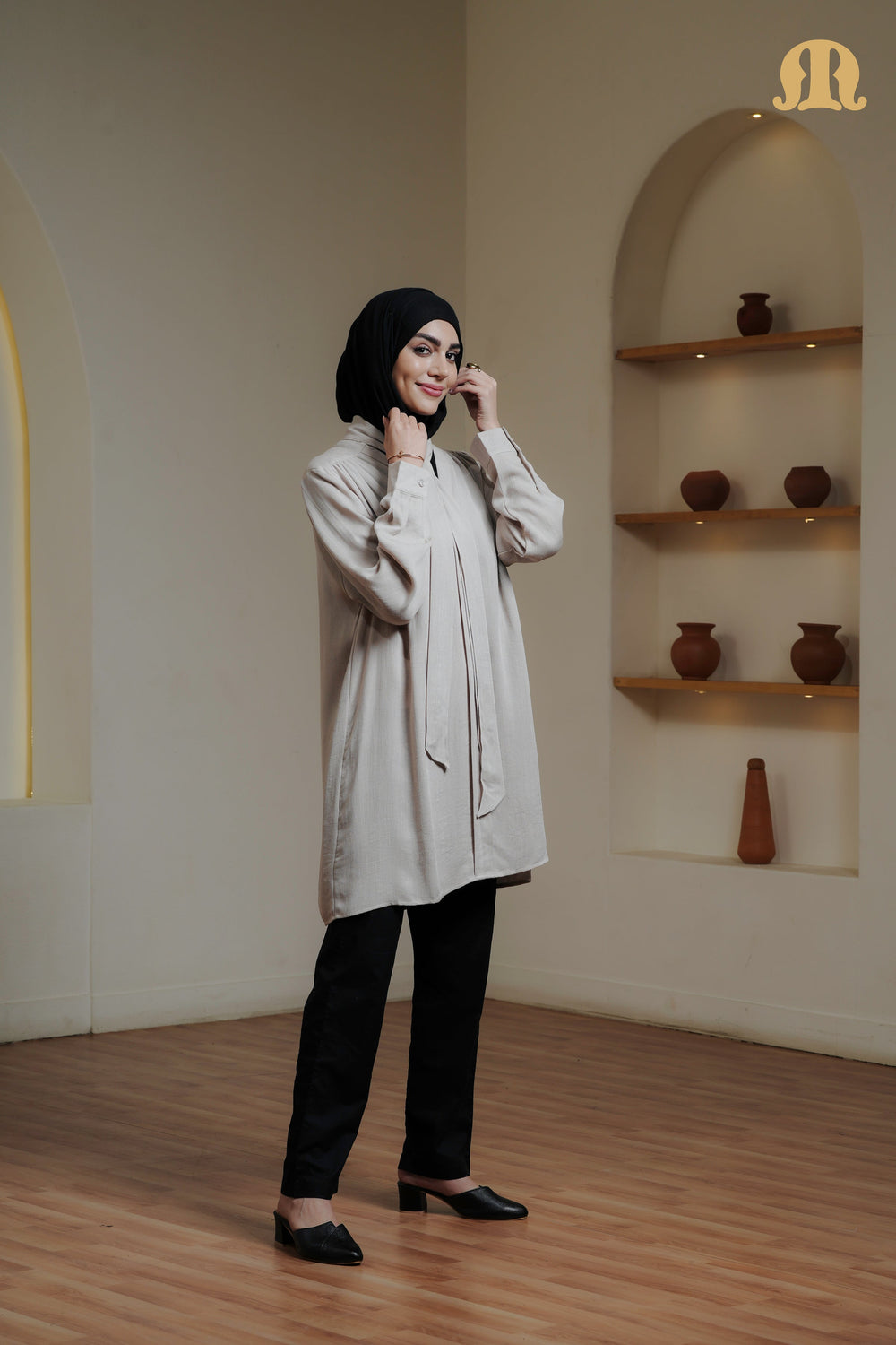 NIVA TUNIC NAVY BEIGE