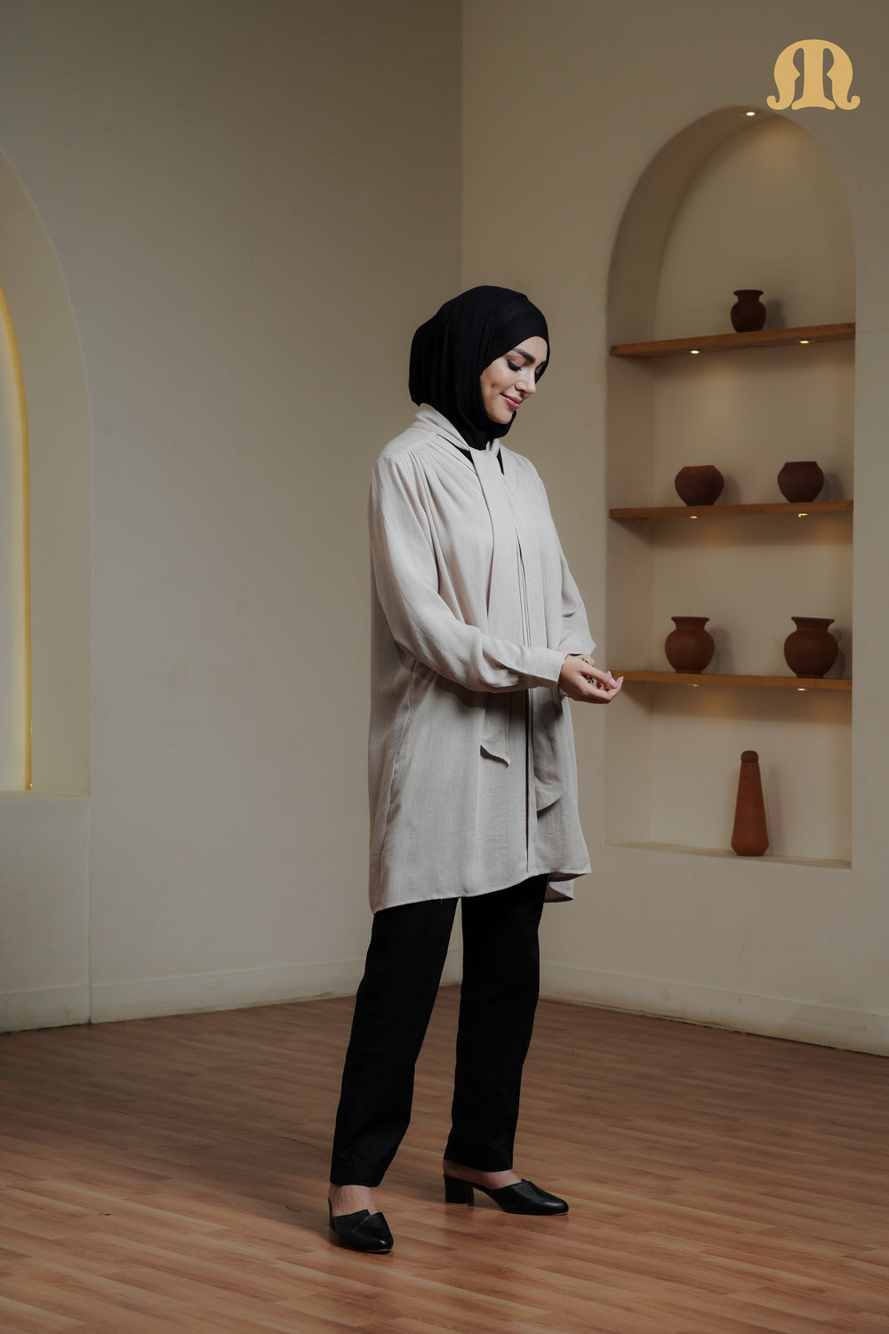 NIVA TUNIC NAVY BEIGE