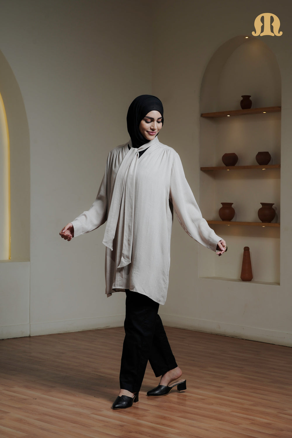 NIVA TUNIC NAVY BEIGE