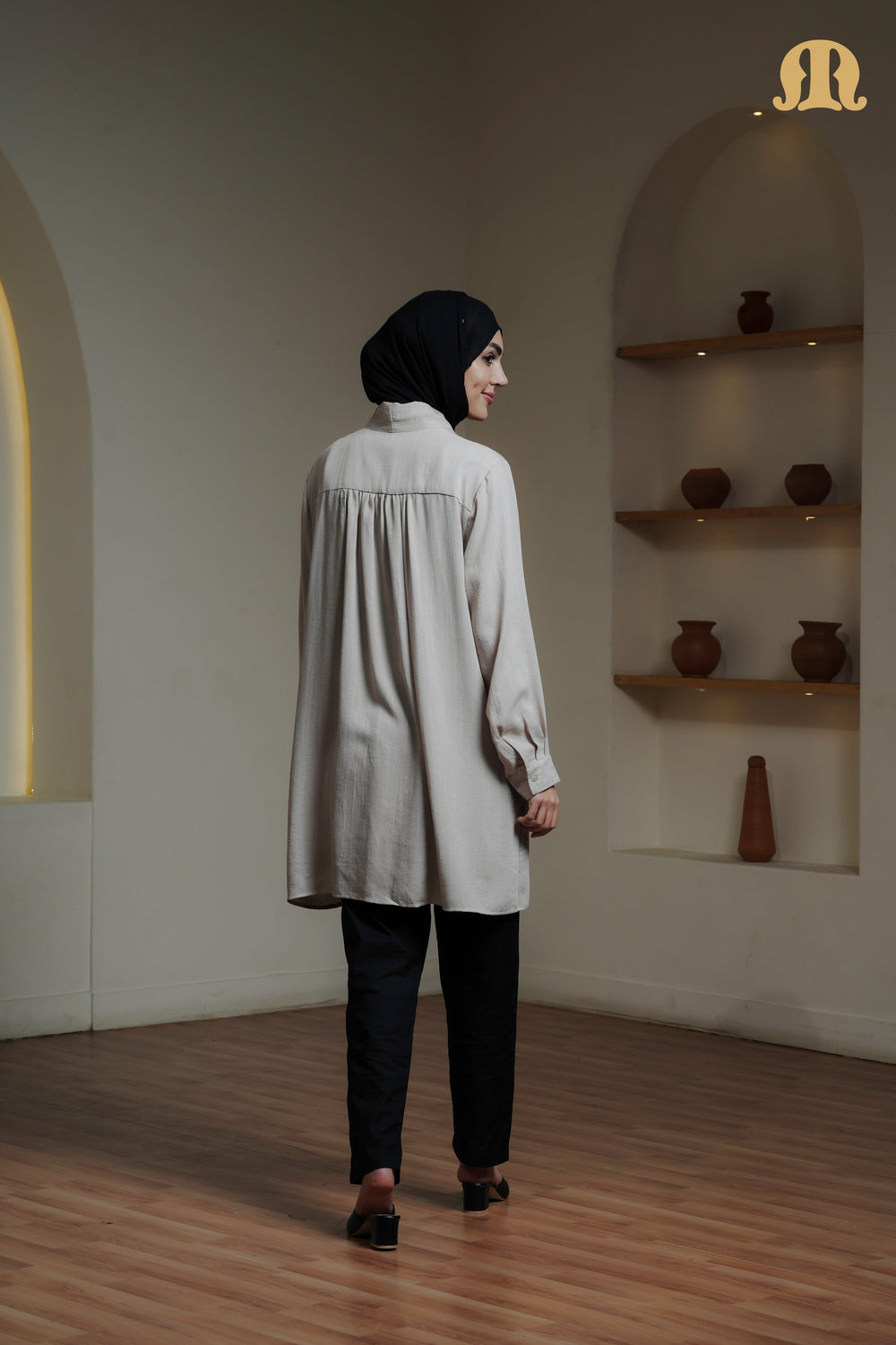 NIVA TUNIC NAVY BEIGE