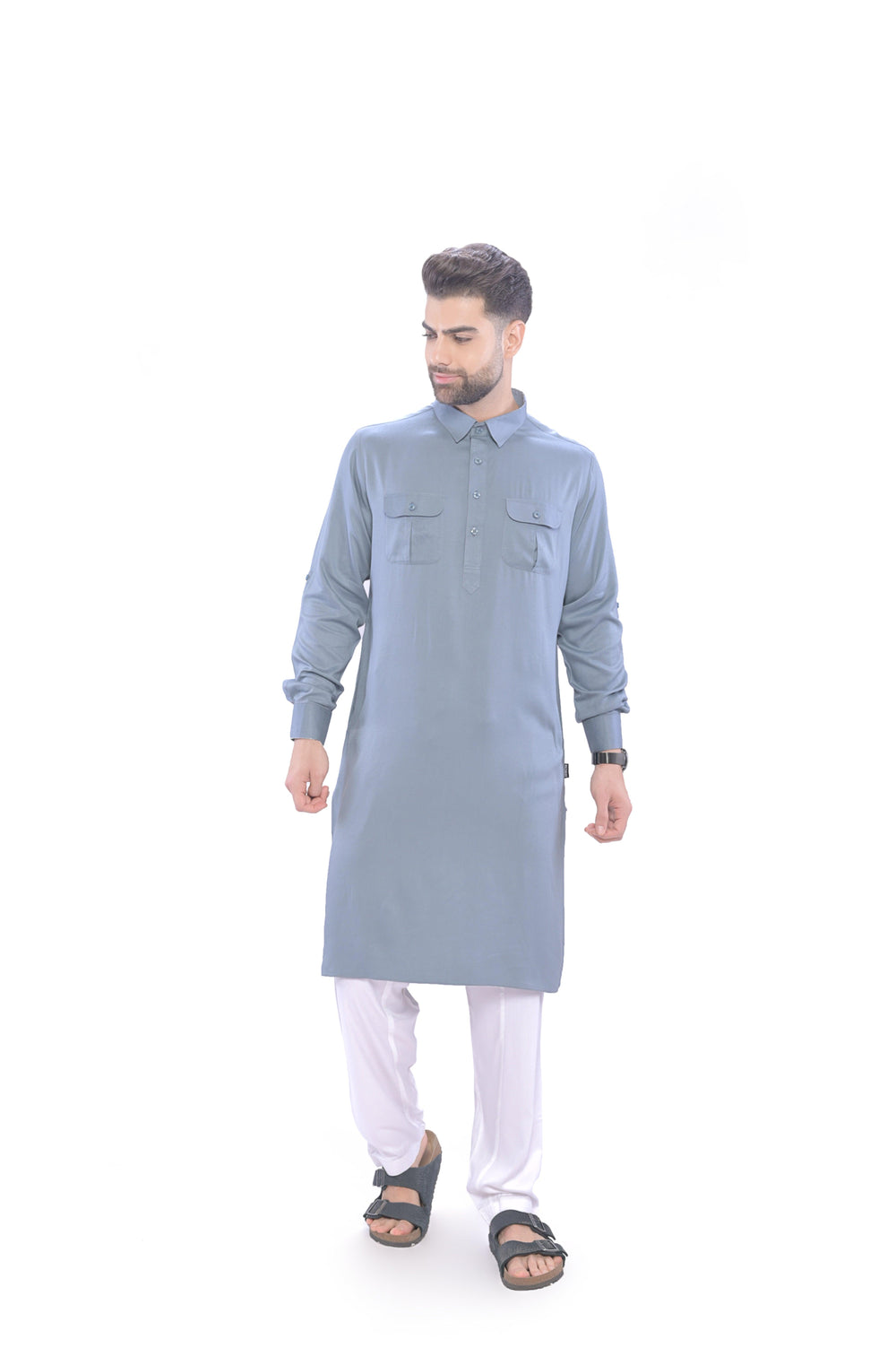 Oday Pathani Set Grey Men - Mashroo