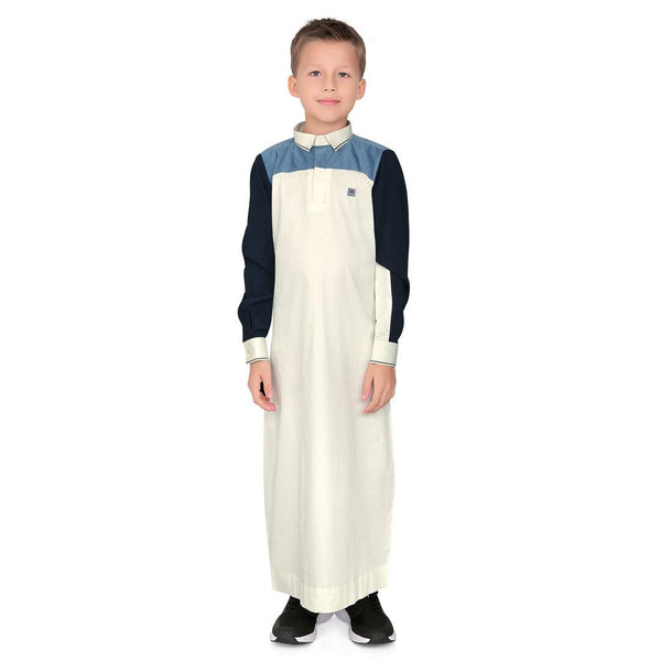 Morbido Cream Thobe for Kids