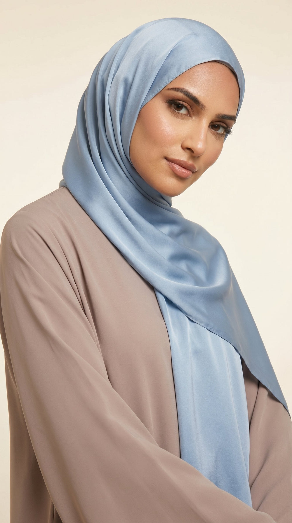 Premium Satin Hijab | Powder Blue