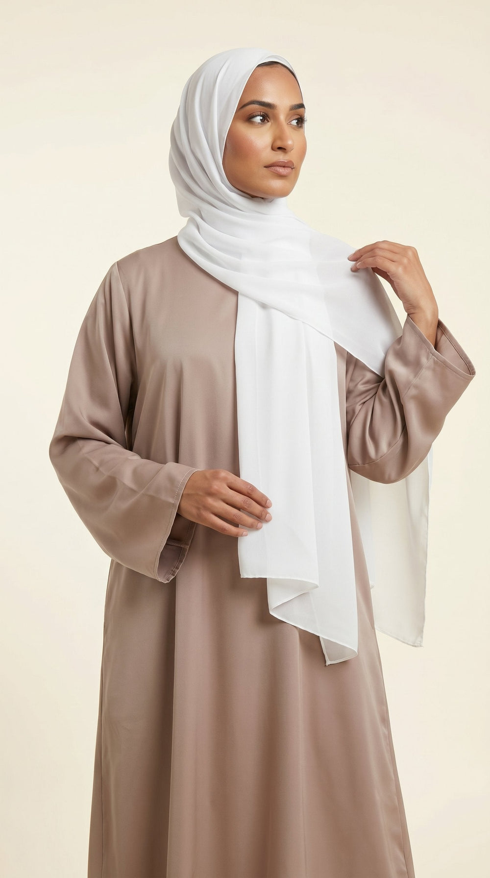 Premium Soft Chiffon Hijab | Pure White