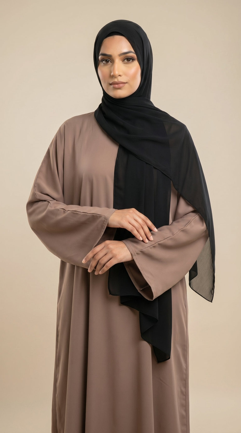 Premium Soft Chiffon Hijab | Classic Black