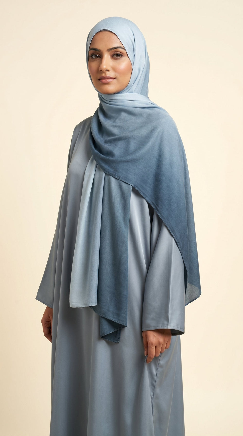 Premium Ombre Modal Hijab | Sky Blue
