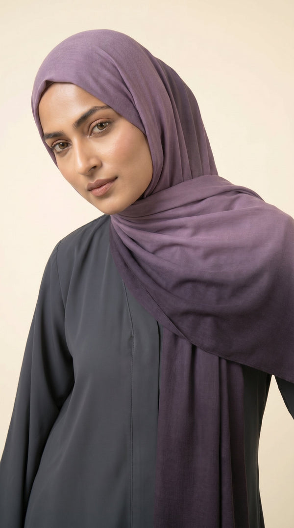 Premium Ombre Modal Hijab | Mulberry Mist
