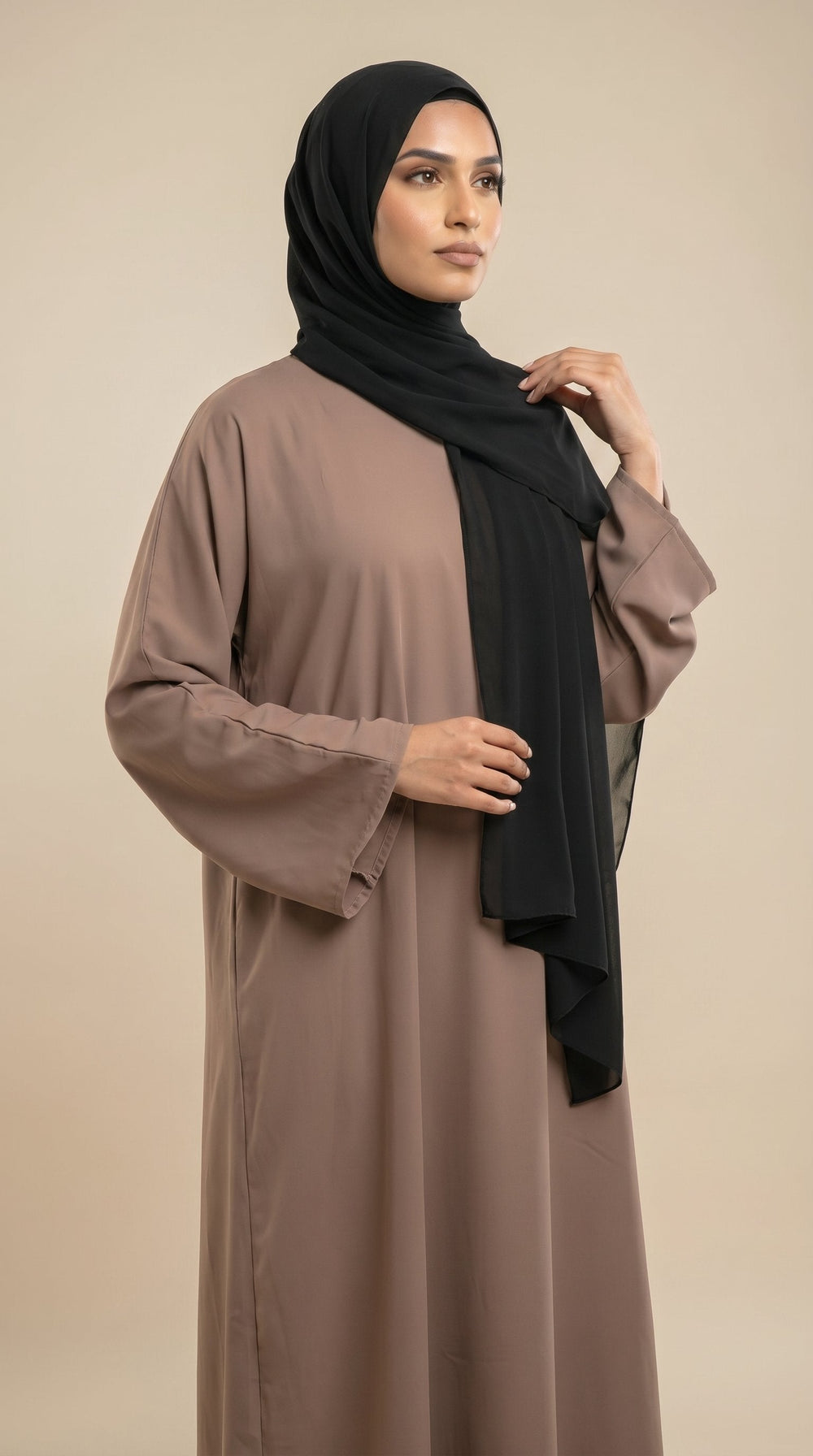 Premium Soft Chiffon Hijab | Classic Black