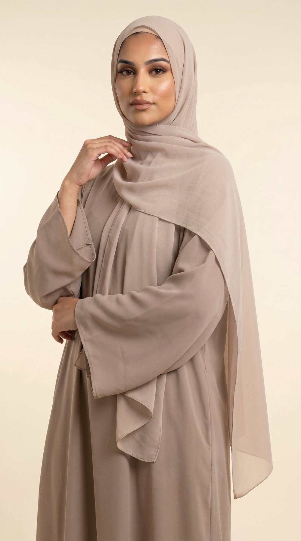 Premium Soft Chiffon Hijab | Sand Beige