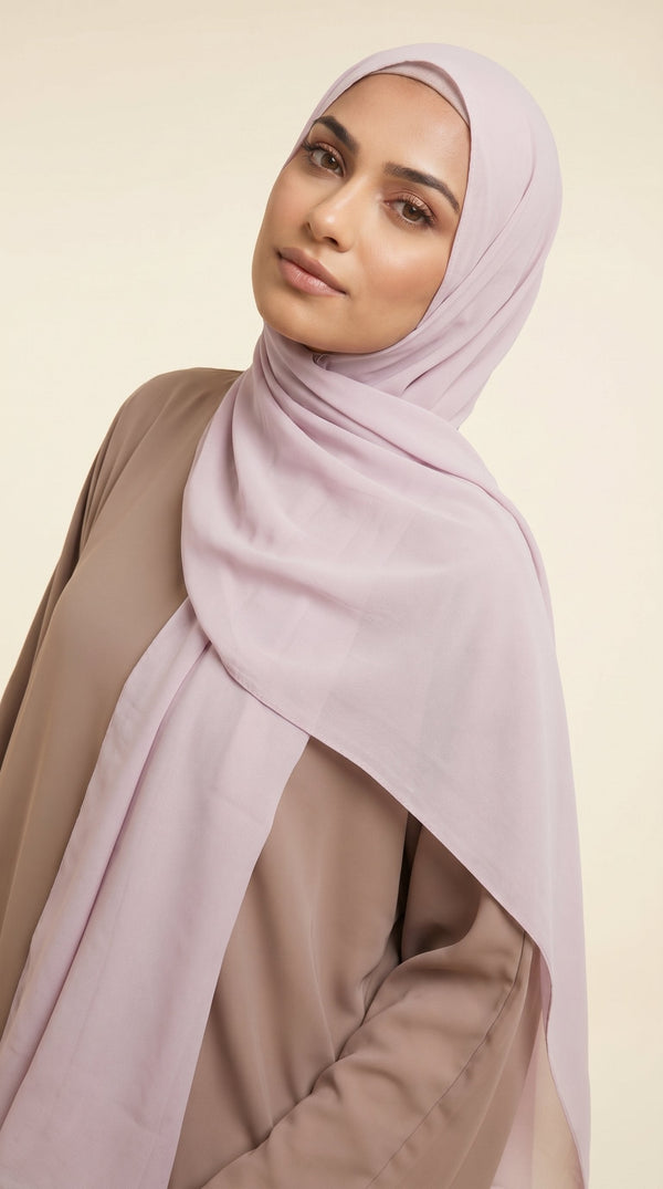 Premium Soft Chiffon Hijab | Lilac Mist