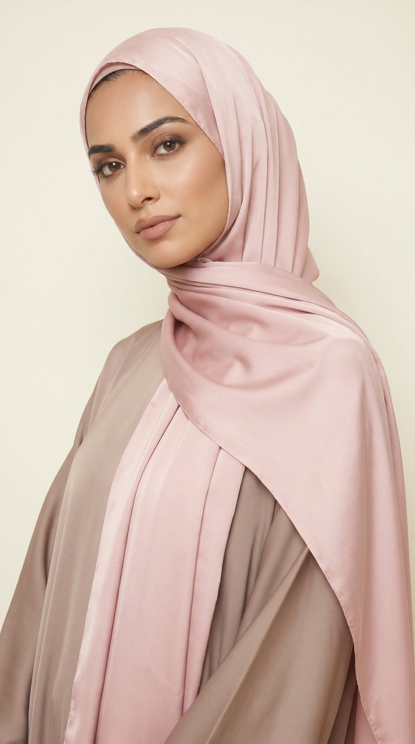 Premium Satin Hijab | Soft Pink