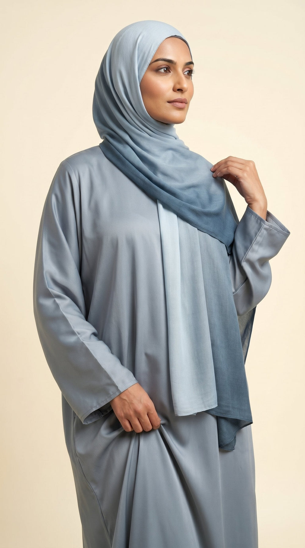 Premium Ombre Modal Hijab | Sky Blue