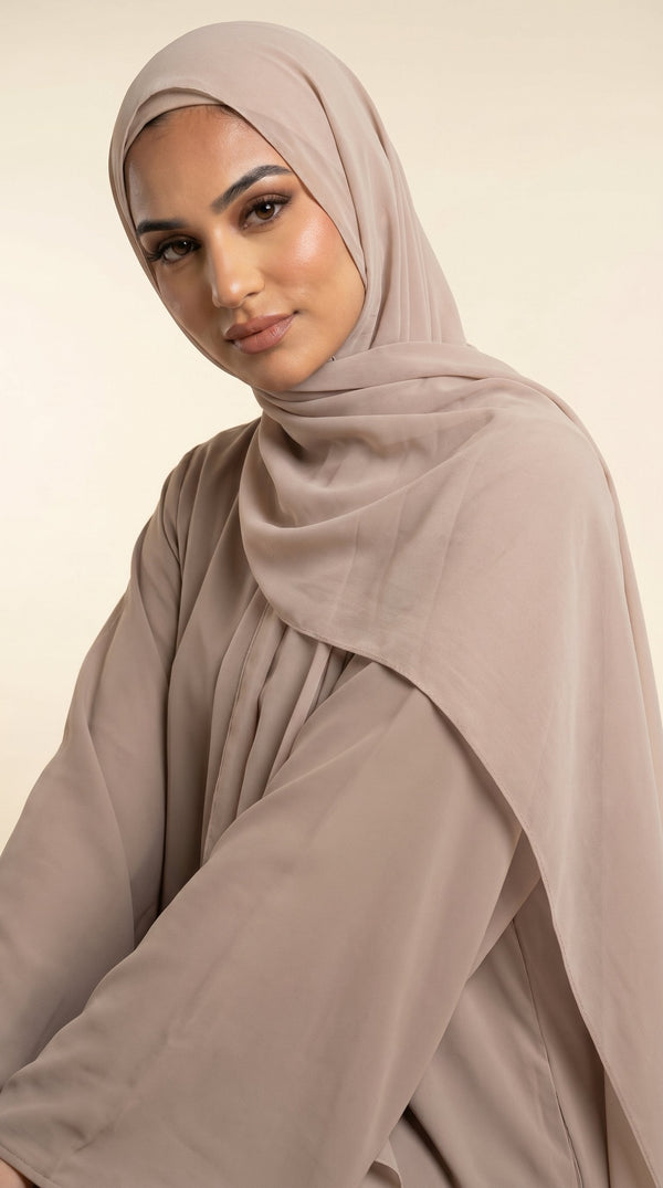 Premium Soft Chiffon Hijab | Sand Beige