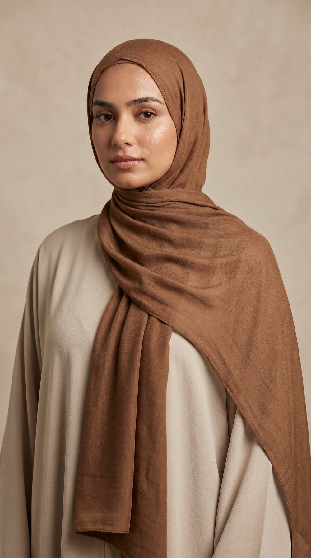 Premium Modal Rayon Hijab | Cinnamon Brown