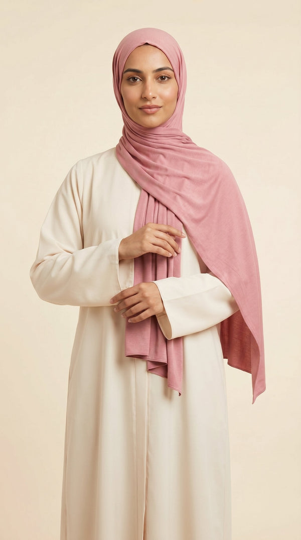 Premium Modal Rayon Hijab | Dusty Pink