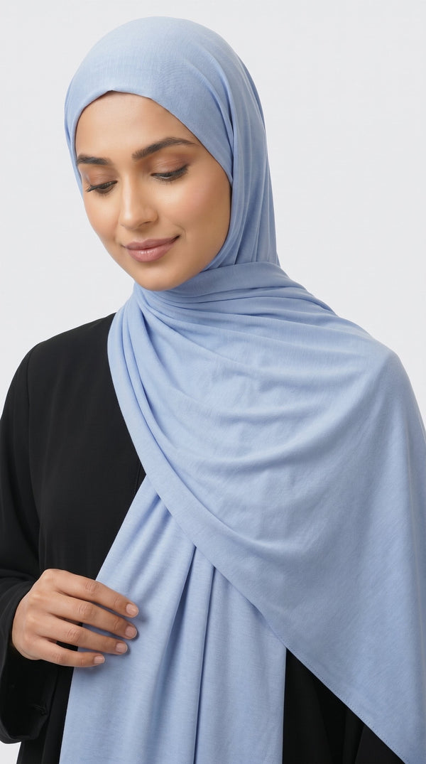 Premium Modal Rayon Hijab | Powder Blue