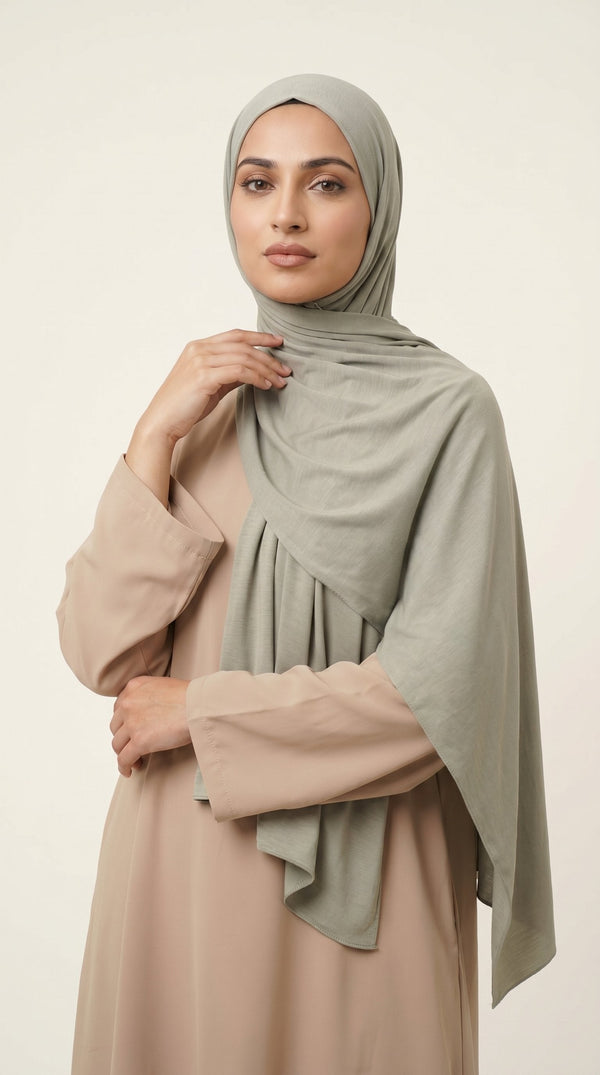 Premium Modal Rayon Hijab | Sage Green
