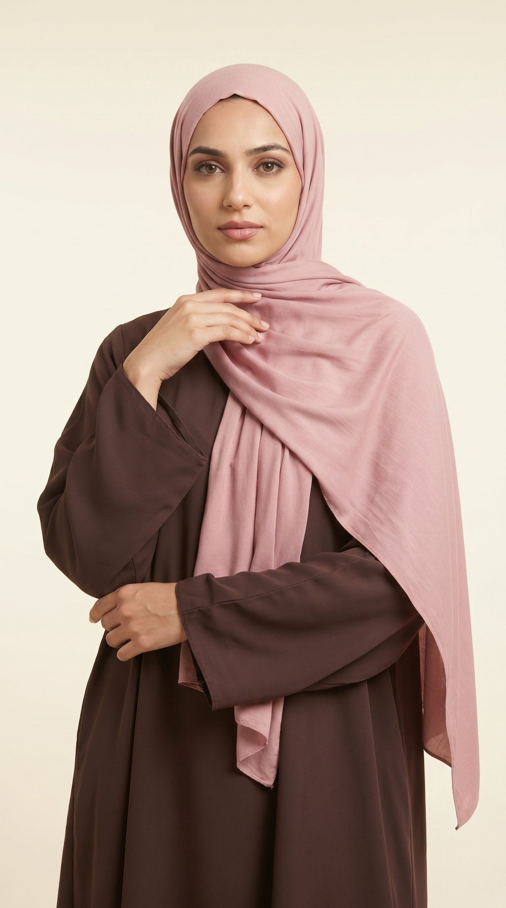 Premium Modal Rayon Hijab | Rose Blush