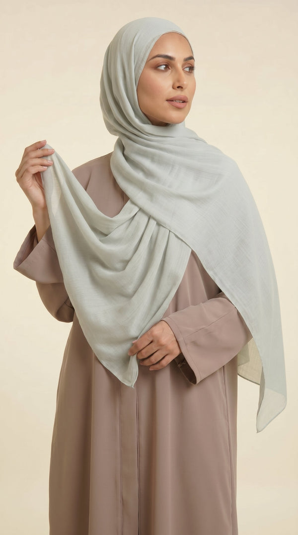 Premium Modal Rayon Hijab | Mist Grey
