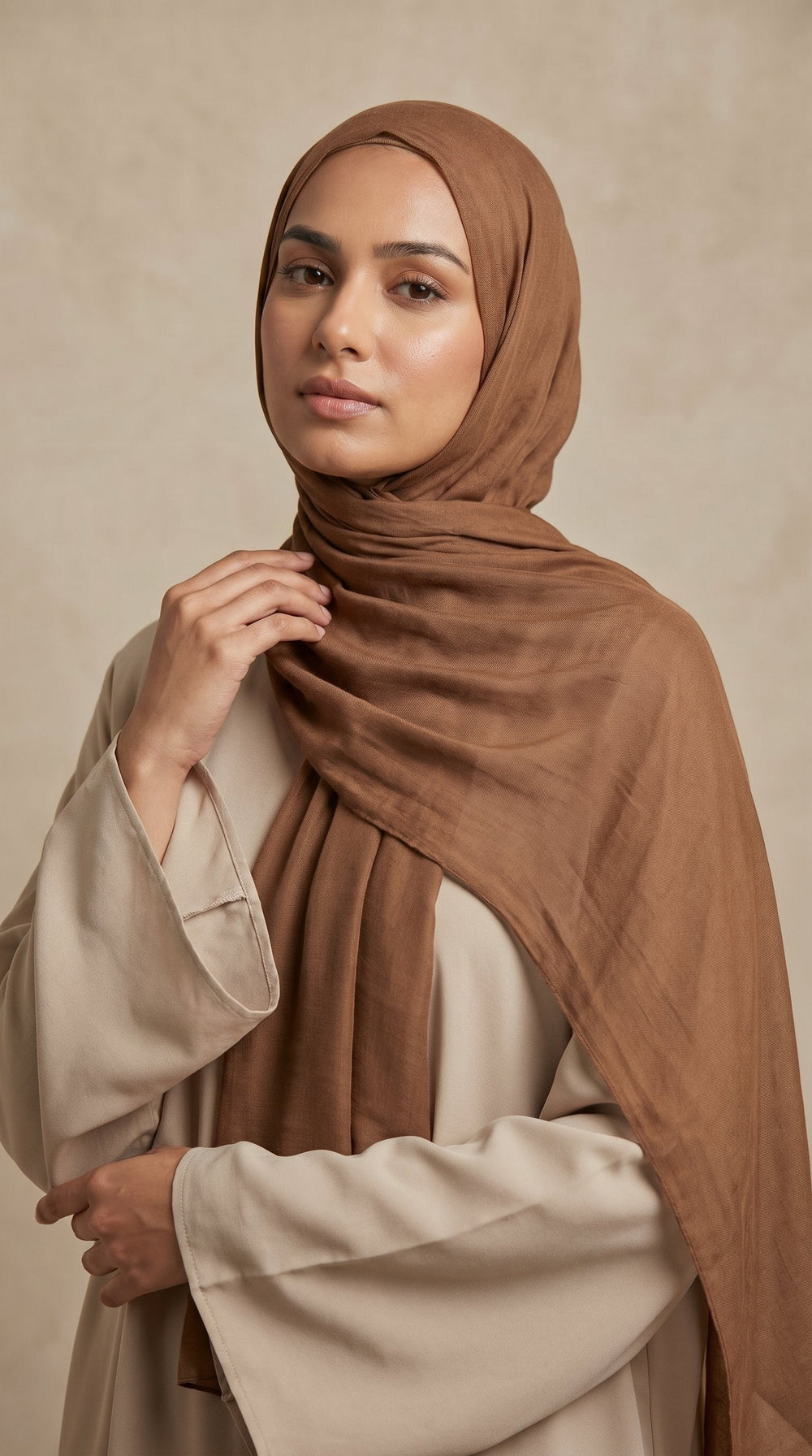 Premium Modal Rayon Hijab | Cinnamon Brown