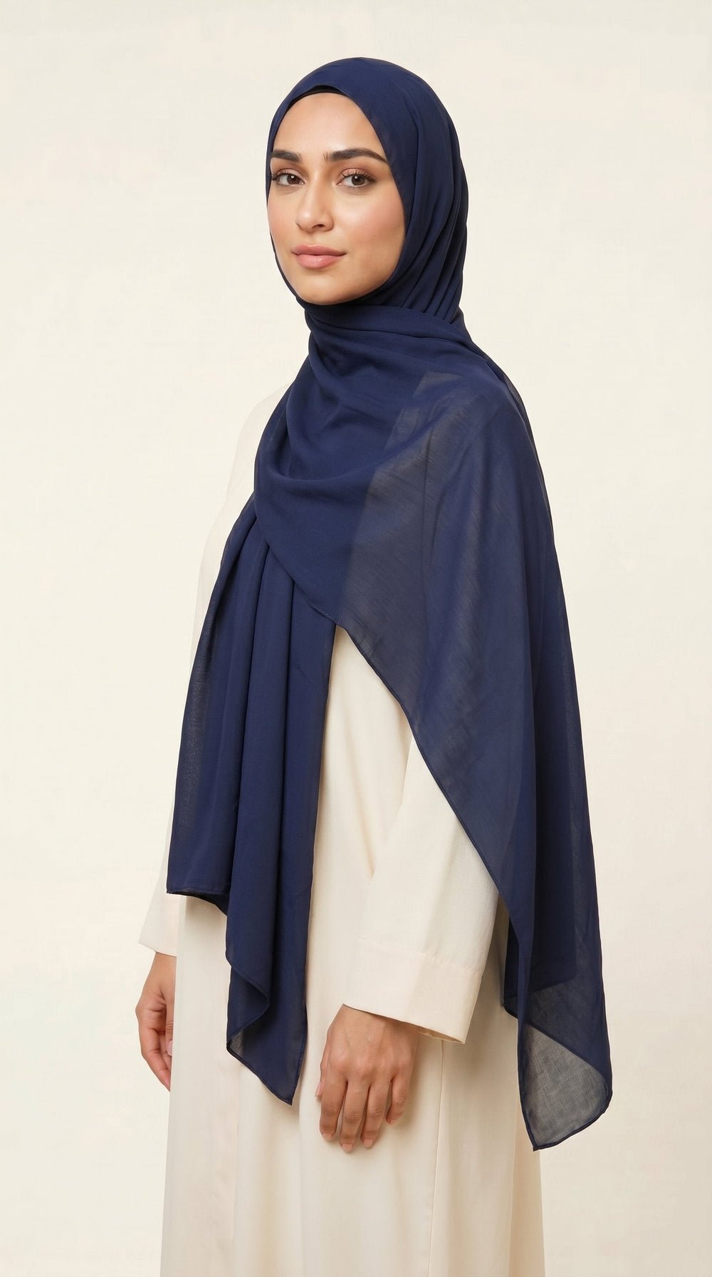 Premium Modal Rayon Hijab | Deep Navy