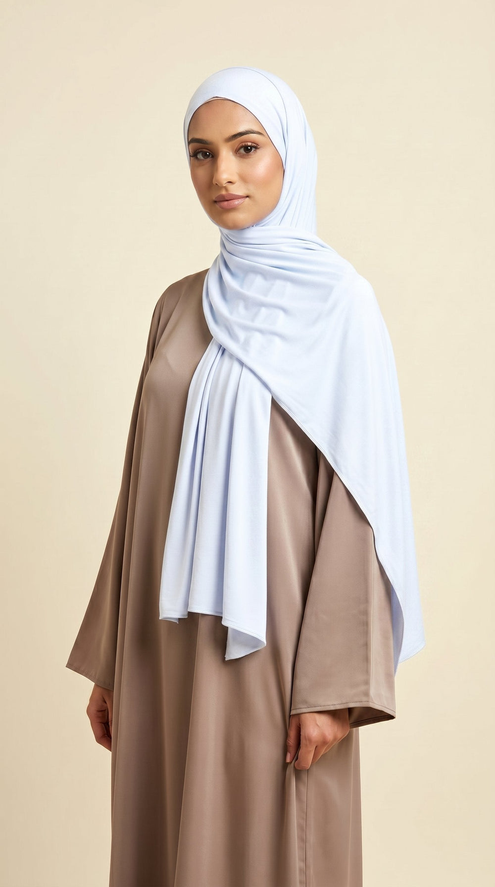 Premium Bamboo Jersey Hijab | Classic White