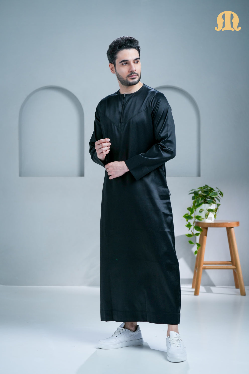 Mashroo Classics Omani Thobe Black
