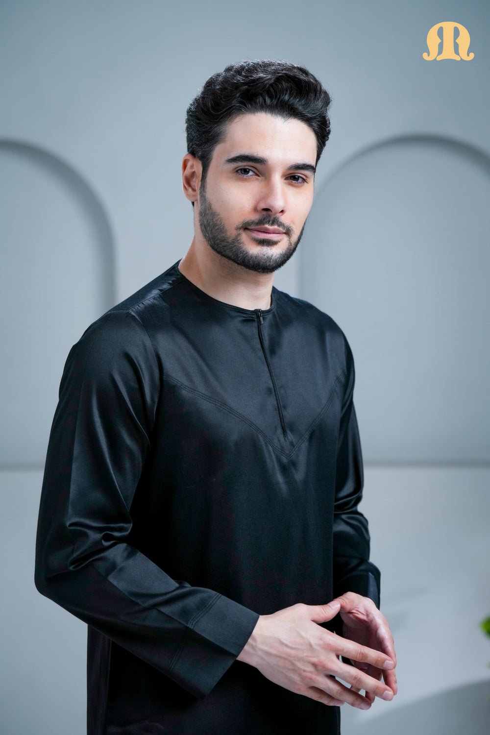 Mashroo Classics Omani Thobe Black