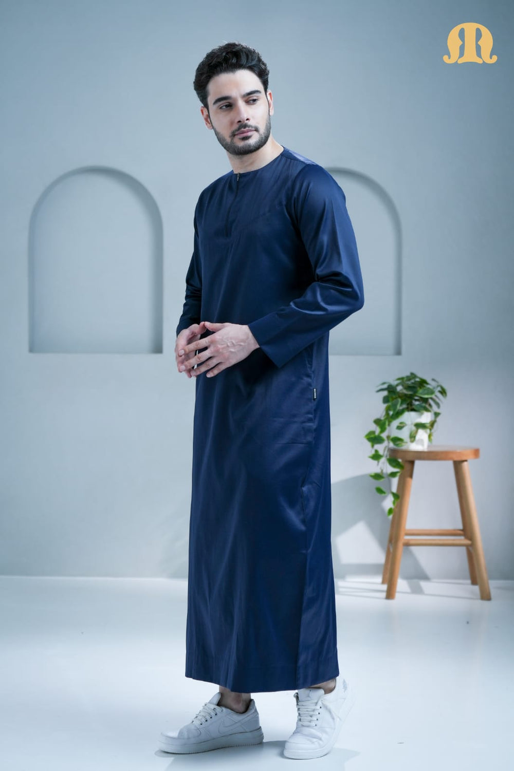 Mashroo Classics Omani Thobe Navy